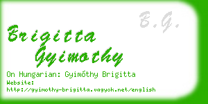 brigitta gyimothy business card